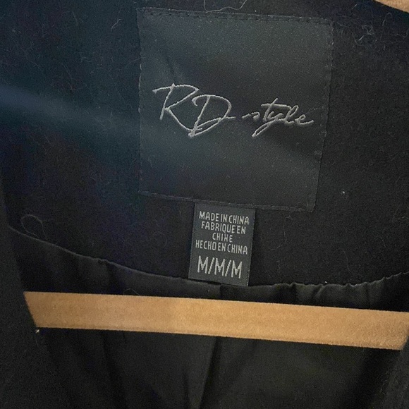 Gorgeous Edgy Wool Blend Coat M - Picture 2 of 8